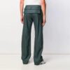 Pantalones largos de traje para hombre Off-White, corte holgado, verde oscuro