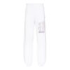 Pantalones largos deportivos con estampado de logotipo, blancos