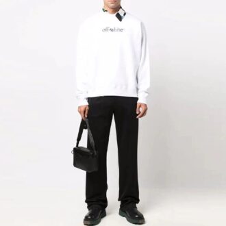 Pantalones largos deportivos con estampado de logotipo FW21, versión estándar, negros