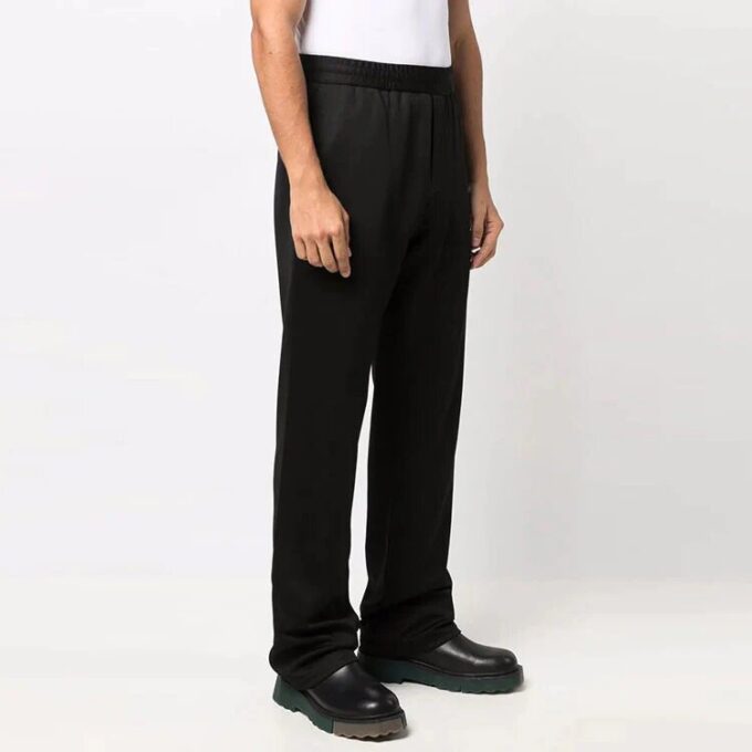Pantalones largos deportivos con estampado de logotipo FW21, versión estándar, negros