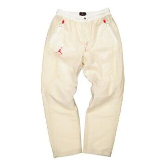 Pantalones largos deportivos con estampado del logotipo de Air Jordan x Off-White «Blanco crema»