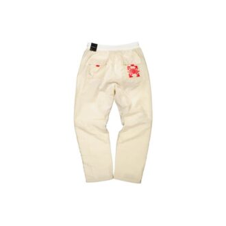 Pantalones largos deportivos con estampado del logotipo de Air Jordan x Off-White «Blanco crema»