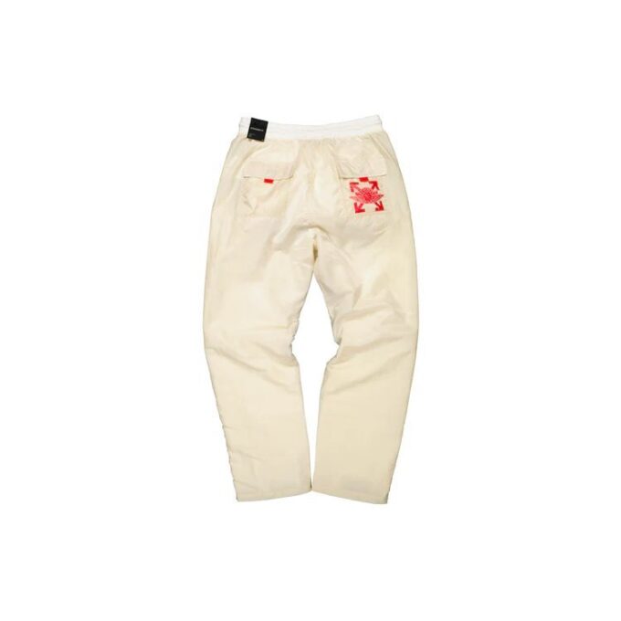 Pantalones largos deportivos con estampado del logotipo de Air Jordan x Off-White «Blanco crema»