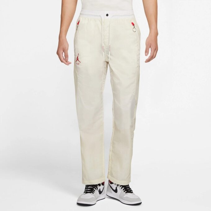 Pantalones largos deportivos con estampado del logotipo de Air Jordan x Off-White «Blanco crema»