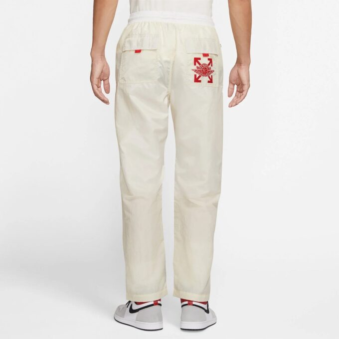 Pantalones largos deportivos con estampado del logotipo de Air Jordan x Off-White «Blanco crema»