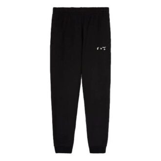 Pantalones largos deportivos con logotipo SS22, versión estándar, negros