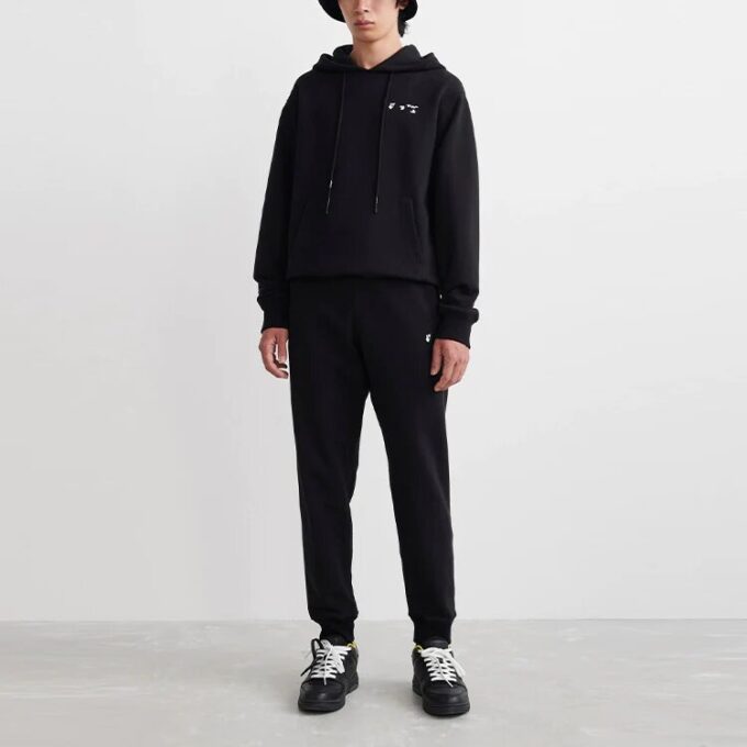 Pantalones largos deportivos con logotipo SS22, versión estándar, negros