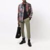Pantalones largos deportivos rectos con cintura elástica y logotipo FW21, versión estándar, verde oscuro
