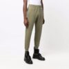 Pantalones largos deportivos rectos con cintura elástica y logotipo FW21, versión estándar, verde oscuro