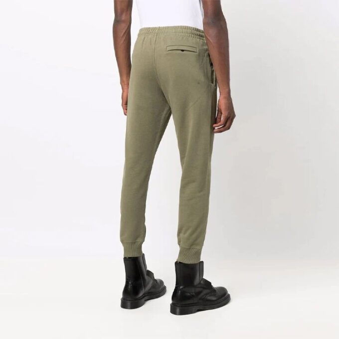 Pantalones largos deportivos rectos con cintura elástica y logotipo FW21, versión estándar, verde oscuro