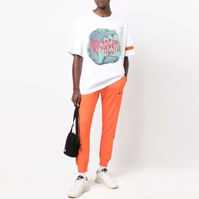 Pantalones largos deportivos unisex con logotipo SS21 Naranja