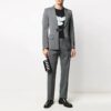 Pantalones largos grises con logotipo Off-White para hombre, temporada primavera-verano 2021
