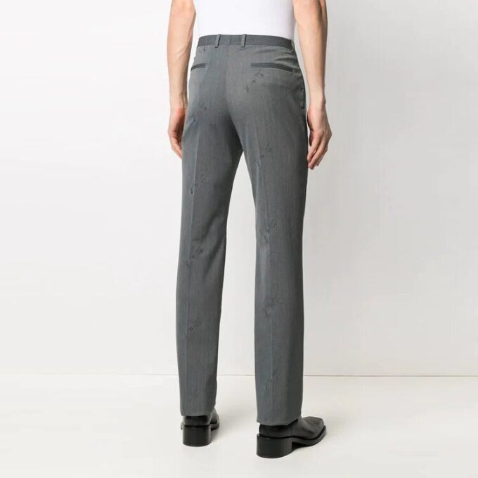 Pantalones largos grises con logotipo Off-White para hombre, temporada primavera-verano 2021