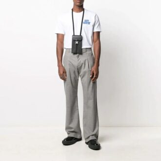 Pantalones largos grises Off-White para hombre, temporada primavera-verano 2021