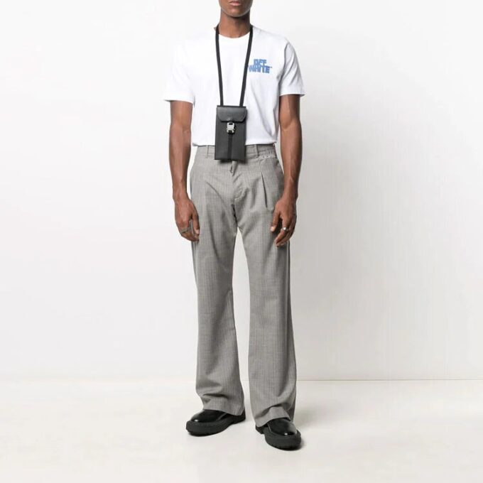 Pantalones largos grises Off-White para hombre, temporada primavera-verano 2021
