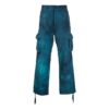 Pantalones largos informales cargo Tie Dye para hombre Off-White Temporada Primavera-Verano 2022, color azul