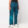 Pantalones largos informales cargo Tie Dye para hombre Off-White Temporada Primavera-Verano 2022, color azul