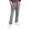 Pantalones largos informales con cinturón Off-White para hombre, colección Otoño-Invierno 2022, color liso, gris