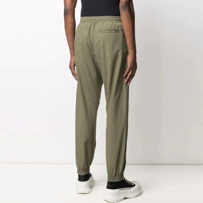 Pantalones largos informales con logotipo FW21, versión estándar, verde oscuro