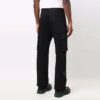 Pantalones largos informales de cargo de color liso para hombre Off-White FW21, corte holgado, negros