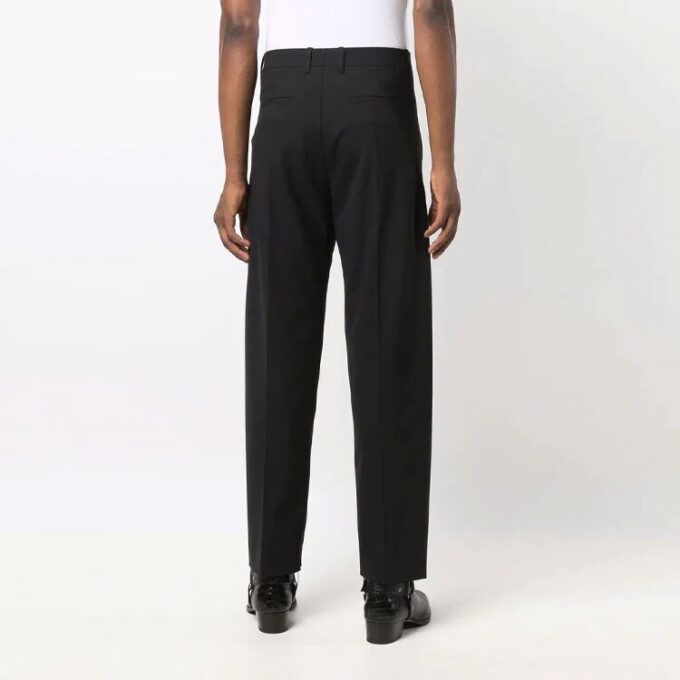 Pantalones largos informales de color liso para hombre Off-White FW21, color negro