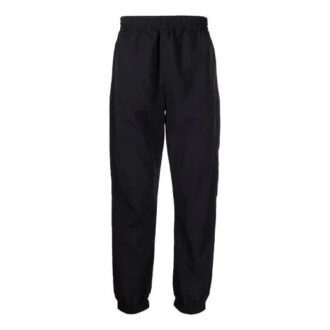 Pantalones largos informales de color liso para hombre Off-White FW21, corte holgado, negros