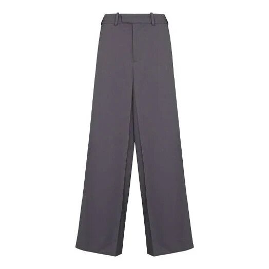 Pantalones largos informales de corte recto para hombre Off-White FW21, de color liso, corte holgado, gris