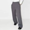Pantalones largos informales de corte recto para hombre Off-White FW21, de color liso, corte holgado, gris