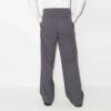 Pantalones largos informales de corte recto para hombre Off-White FW21, de color liso, corte holgado, gris