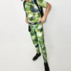Pantalones largos informales de hombre Off-White con estampado de camuflaje, color verde