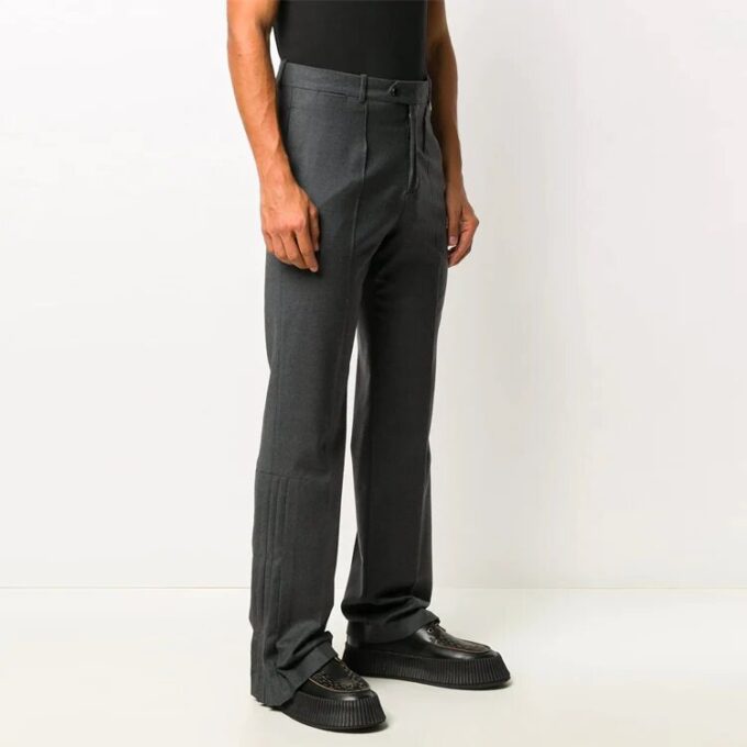 Pantalones largos informales de traje Off-White para hombre FW21, color gris