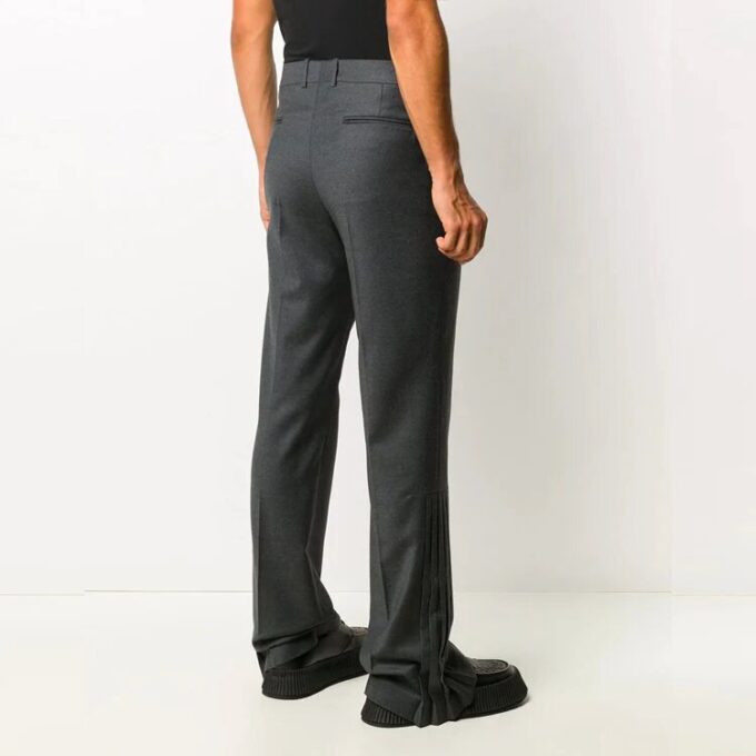 Pantalones largos informales de traje Off-White para hombre FW21, color gris