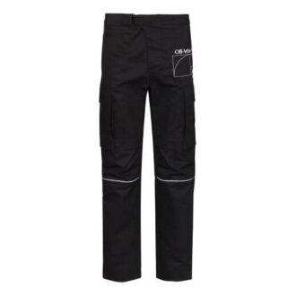 Pantalones largos informales desmontables con estampado de letras, versión estándar, negros