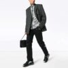 Pantalones largos informales desmontables con estampado de letras, versión estándar, negros