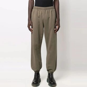 Pantalones largos informales holgados de color liso Off-White para hombre, temporada primavera-verano 2022, color verde