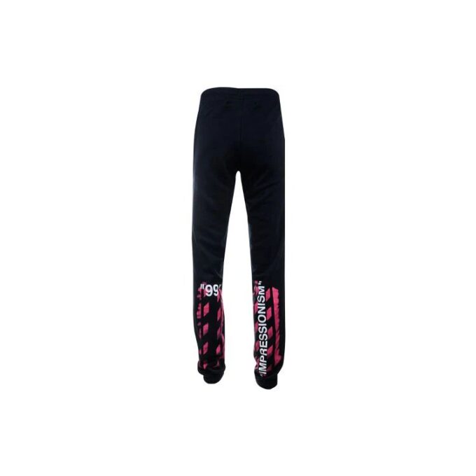 Pantalones largos informales para hombre Off-White con logotipo, negros