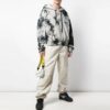 Pantalones largos informales para hombre Off-White, corte holgado, color beige