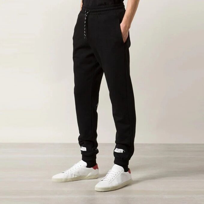 Pantalones largos informales unisex negros