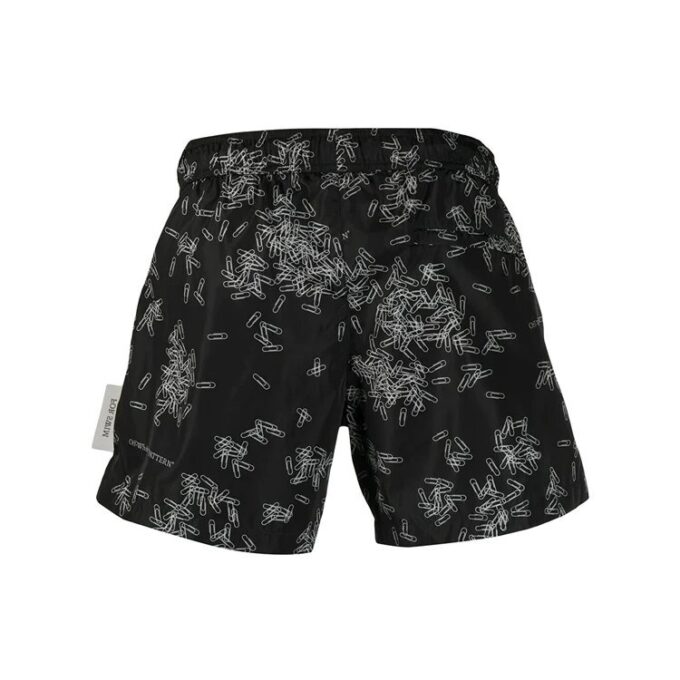 Pantalones negros estampados Off-White para hombre, temporada primavera-verano 2021