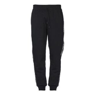 Pantalones Off-White para hombre con raya lateral, negros
