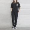 Pantalones Off-White para hombre con raya lateral, negros