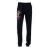 Pantalones oversize de algodón con logo para hombre, estilo urbano, negros