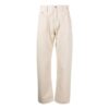 Pantalones rectos con cremallera «Beige»