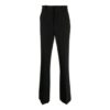 Pantalones rectos con estampado del logotipo de la colección SS21, versión en negro