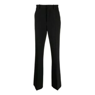 Pantalones rectos con estampado del logotipo de la colección SS21, versión en negro