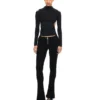 Pantalones slim de jersey grueso