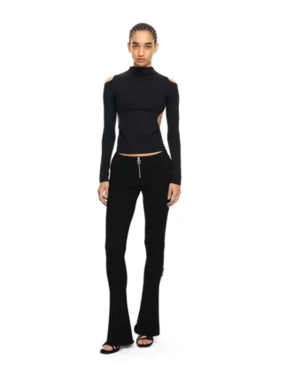 Pantalones slim de jersey grueso
