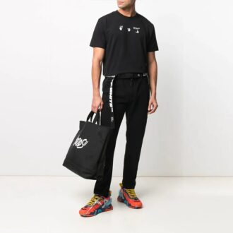 Pantalones vaqueros con logotipo para hombre, temporada primavera-verano 2021, color negro