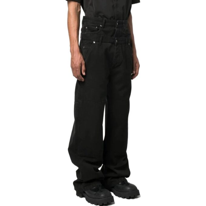 Pantalones Wave Off Canvas Double Over «Negro»