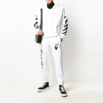 Patrón de flechas Unisex Blanco